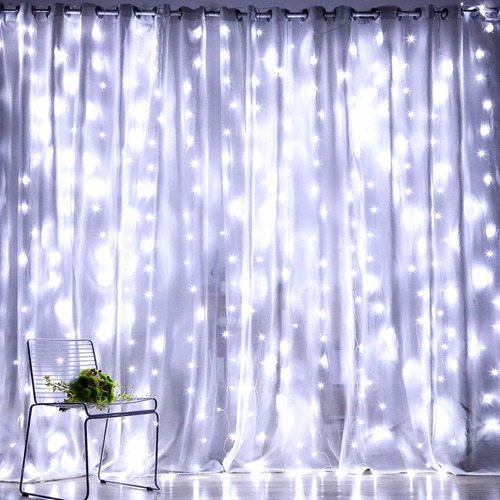  Fairy Curtain Lights, Led .ftx.ft V Modes Safety Windo...