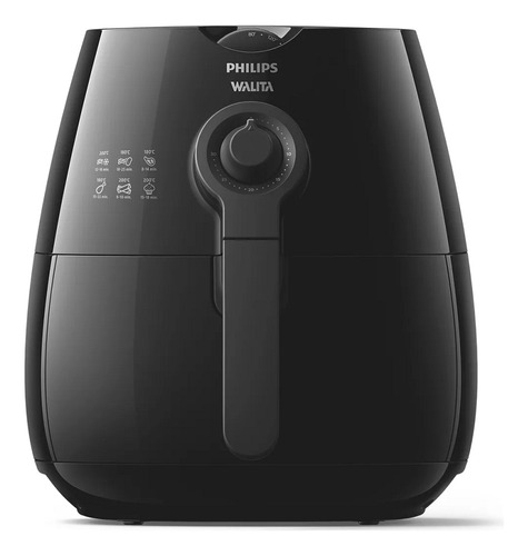 Fritadeira Airfryer Viva Philips Walita Preta 1425w 220v Cor Preto