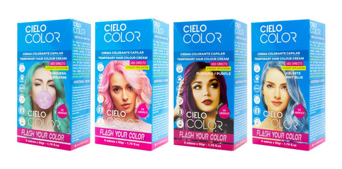 Otowil Cielo Color Kit X24 Tintura Crema Fantasía Vegana 50g