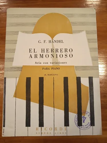 comprar Handel El Herrero Armonioso Partitura