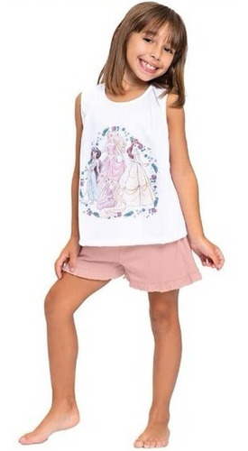 Pijama Nena Musculosa Y Short Disney Princesas Cocot 20331