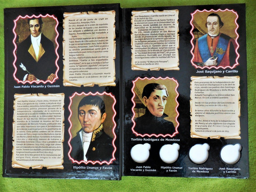 Imagen 2 de 6 de # Álbum De Moneda Constructores De La Republica Bicentenario