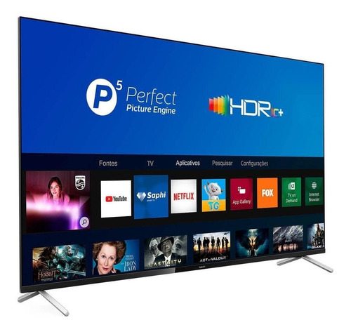 Imagem 2 de 5 de Smart TV Philips 7600 Series 55PUG7625/78 LED 4K 55" 110V/240V