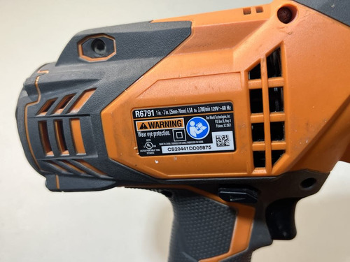 Ridgid R6791 Pistola Destornillador 1/4 120v- Usada (Usado)