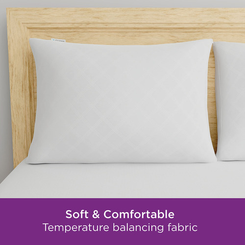 Juego De 2 Protectores De Almohada Transpirables Estándar/qu
