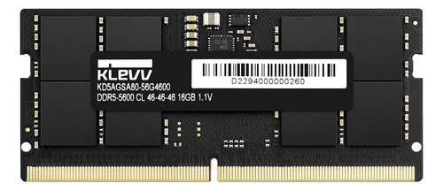 Klevv Ddr5 16 Gb (1 X 16 Gb) 5600 Mhz Cl46 A-die 1.1 V Sodim