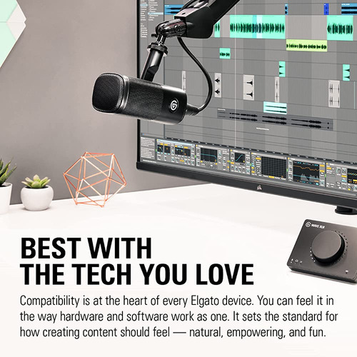 Elgato Wave Dx - Micrófono Xlr Dinámico, Patrón Cardioide, R