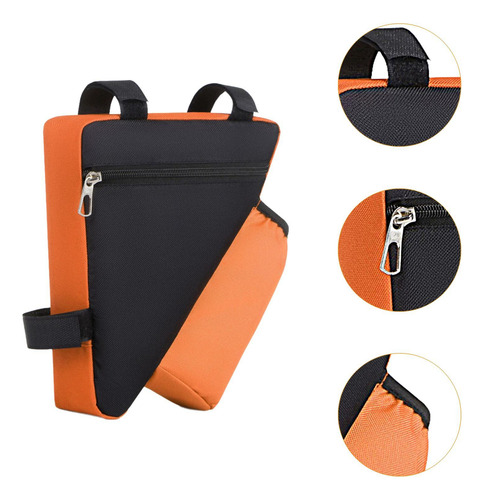 Bolsa De Almacenamiento De Marco De Bicicleta, Naranja