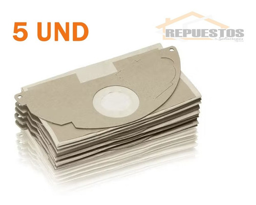 Imagen 3 de 4 de Bolsas Papel Aspiradora Karcher Wd2250/wd200 A2004/6904-3220
