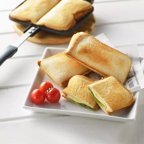 - Sartén Antiadherente De Doble Cara Para Sándwich