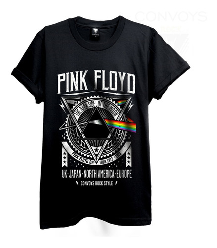 Remeras Dtg Premium Pink Floyd Dark Side Nevada-negra-blanca