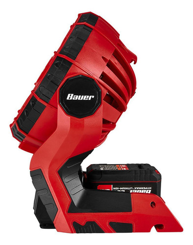 Bauer Ventilador Inalámbrico 20v/120v Dual Power 56268 Cantidad De Aspas 3 Estructura Rojo Aspas Negras Diámetro 7.5 Material De Las Aspas Plástico