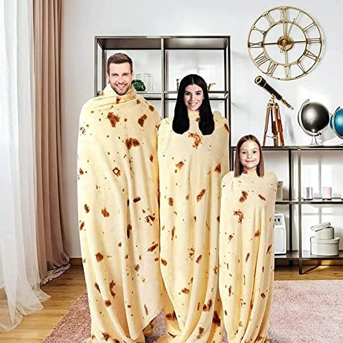 Manta De Tortilla De Burrito De Doble Cara De 71 Pulgadas Pa