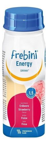 Suplemento en líquido Fresenius Kabi  Frebini Energy Drink sabor frutilla en botella de 200mL