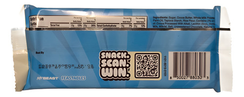 Chocolate Mr Beast Feastables Cookies And Cream 60g