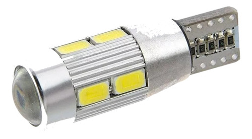 Led T10 2821 6 Puntas Ultraled Con Lupa - Blanco 24v