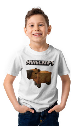 Minecraft Capibara Pack - Polo - Taza Y Pin 