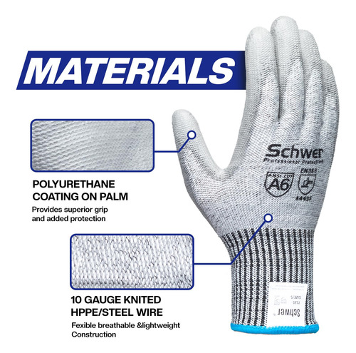 Guantes De Trabajo Anticorte Air-soft Ar7120 Pantalla Táctil