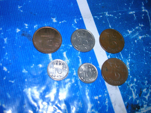 Holanda L O T E Monedas X 6 Un.