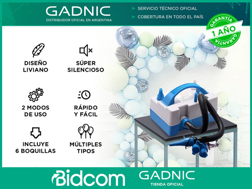 Inflador Compresor De Globos Bomba Eléctrica