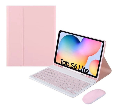 Funda Carcasa Tpu Con Teclado Para Galaxy Tab S6 Lite 10.4