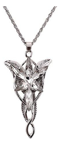 Lureme® Fairy Princess Arwen Silver Tone Zirconia Wings Con