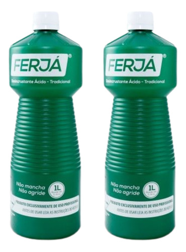 Kit 2 Desincrustante Ácido Para Pedras Limpeza Pesada - 1l