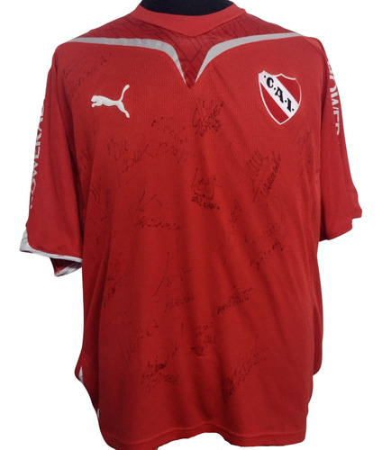 Camiseta Titular De Independiente 2009 Autografiada Talle Xl