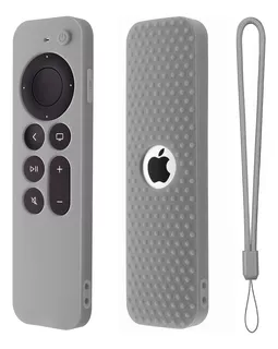 Funda De Silicona Gris Para Control Apple Tv 4k Siri 2021