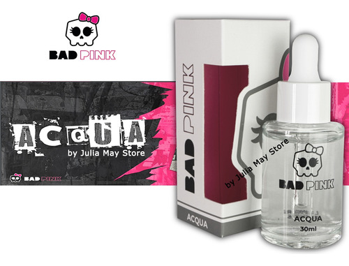 Kit Retenção Cílios Bad Pink Acqua+ Finalizador + Cola Rock