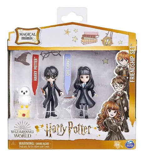 Figuras Harry Potter Harry Y Cho + Mascota 22005 Febo