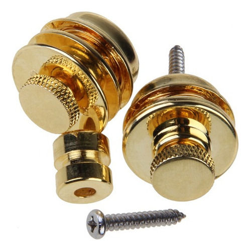 2 Tornillos Antideslizantes De Oro For La Guitarra