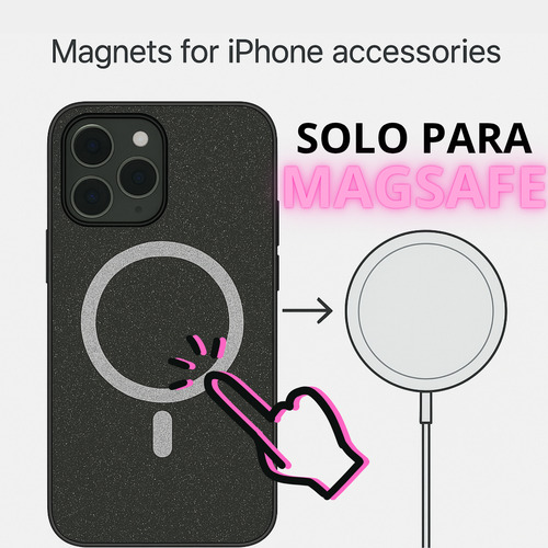 Pop Socket Anillo Soporte Para Funda Celular Magsafe Bolsa Rosa Cc