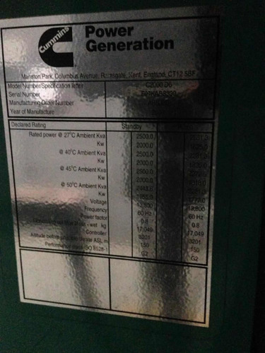 Imagen 4 de 10 de Moto-generador Cummins