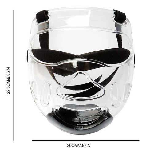 Casco Protector De Taekwondo, Protector Facial Transparente