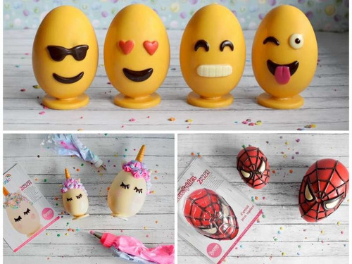 Imagen 3 de 6 de Set Moldes Placas Huemojis 10 Cm Parpen No.2