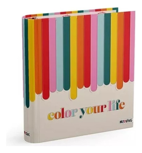 Carpeta Mooving Escolar Nº3 3x40 Rainbow