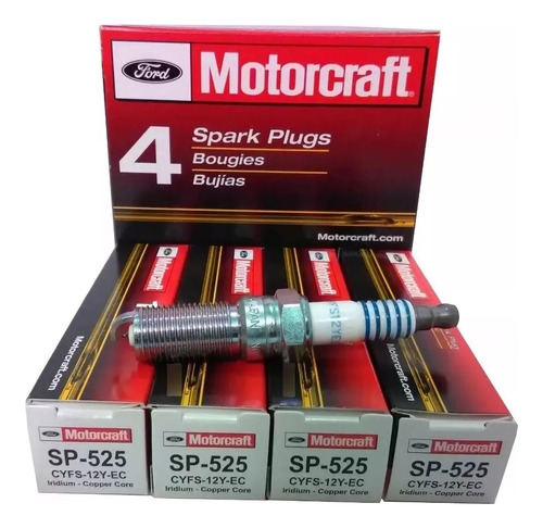 Juego De Bujias Motorcraft Ford Focus 2 1.6 16v Sigma