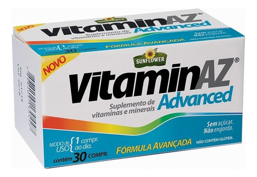 Vitaminaz Advanced Multivitamínico 1,5g 30 Comp - Sunflower