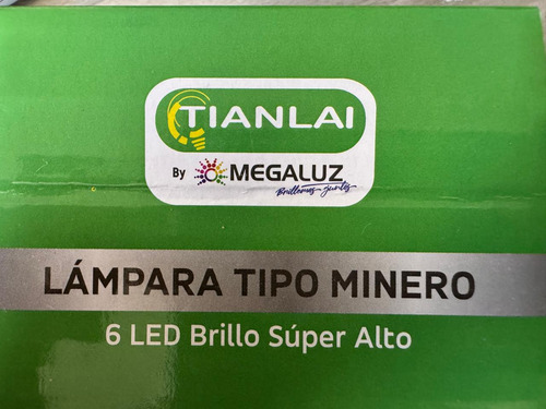 Lampara Led Tipo Minero 5w Recargable Luz Blanco- Luz Alta