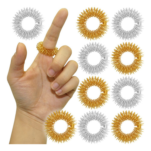 Anillo De Masaje Para Dedos 10 Unids Juguete Relajante Para