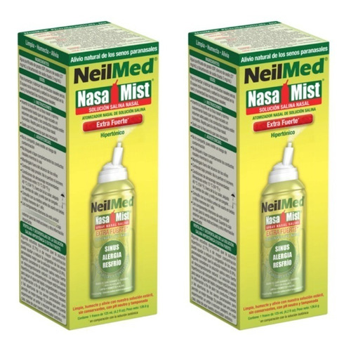 Neilmed Nasamist Spray Hipertónico 125ml Sinus Rinse 2 Paq.