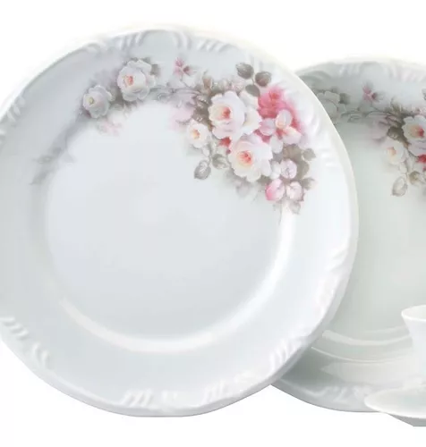 Jogo Jantar E Chá Completo 60 peças Porcelana Schmidt Eterna 12 Lugares -  Porcelanas Schmidt - Aparelho de Jantar - Magazine Luiza, jogo de chá  porcelana completo 