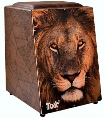 Cajon Elétrico Completo Bongô Profissional Leão Melhor Som