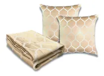 Comprar Peseira Xale Cama Casal + 2 Capas De Almofadas