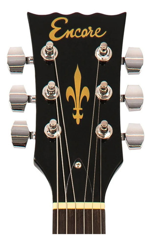 Guitarra Encore By Vintage Les Paul E 99 Bk Preta