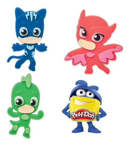 Play Doh Kit Pj Mask + 12 Potes F1805