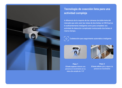 Cámara Seguridad Ezviz Exterior Wifi Doble Lente Motorizada