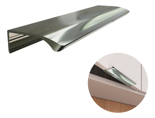 Puxador Aluminio Luna Inox Speciale 150mm Rometal