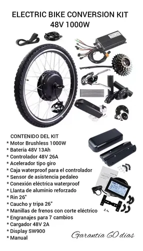 Kit Motor Eléctrico Bicicleta Dongdian 48v 1000w E Bike 26